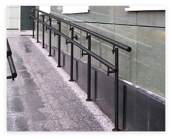 Galvanized circular structural steel pipes handrails